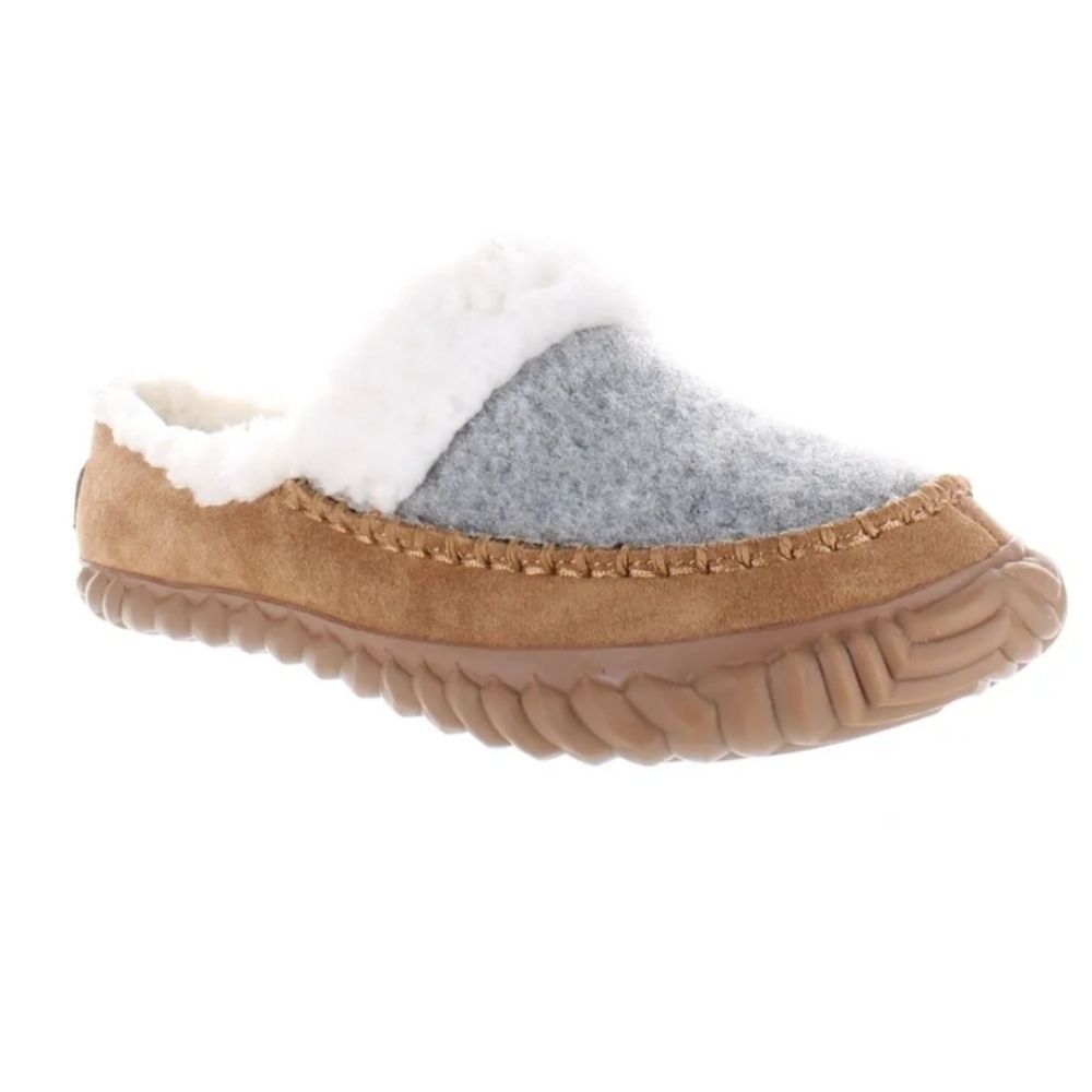 Sorel Women Comfort Fur Loafer Slippers Flats shoes sz 6